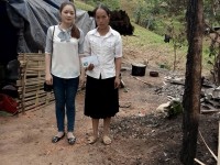 Hội LHPN huyện Bảo Lâm thăm gia đình hội viên bị hỏa hoạn