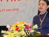 Chủ tịch Hội LHPN VN Nguyễn Thị Thu Hà phát biểu bế mạc