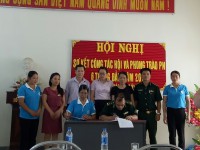 Hội LHPN huyện Ký kết kế hoạch phối hợp với đồn Biên phòng Ngọc Chung “Chương trình đồng hành cùng phụ nữ biên cương” giai đoạn 2018 – 2020