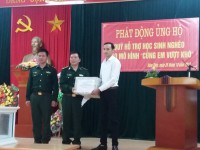 Hội LHPN huyện Trùng Khánh phối hợp tổ chức phát động gây quỹ hỗ trợ Mô hình “Cùng em vượt khó”