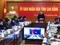 Đ/c Hoàng Xuân Ánh - Phó Bí thư Tỉnh ủy, Chủ tịch UBND tỉnh phát biểu kết luận Hội nghị