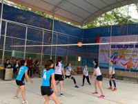 Phụ nữ Thị trấn Trùng Khánh tổ chức giải bóng chuyền hơi chào mừng 90 năm ngày thành lập Hội