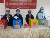 Một số hình ảnh hội viên, phụ nữ tỉnh Cao Bằng trong ngày bầu cử đại biểu Quốc hội khóa XV và đại biểu HĐND các cấp nhiệm kỳ 2021 - 2026