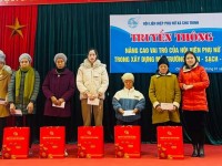 Hội LHPN xã Chu Trinh tổ chức chương trình truyền thông "Nâng cao vai trò của hội viên phụ nữ trong xây dựng môi trường Xanh – Sạch – Đẹp”