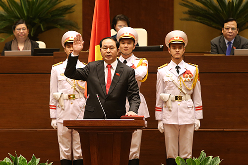Đại tướng Trần Đại Quang tuyên thệ nhậm chức Chủ tịch nước