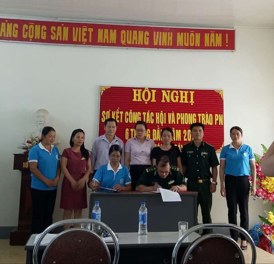 Hội LHPN huyện Ký kết kế hoạch phối hợp với đồn Biên phòng Ngọc Chung “Chương trình đồng hành cùng phụ nữ biên cương” giai đoạn 2018 – 2020
