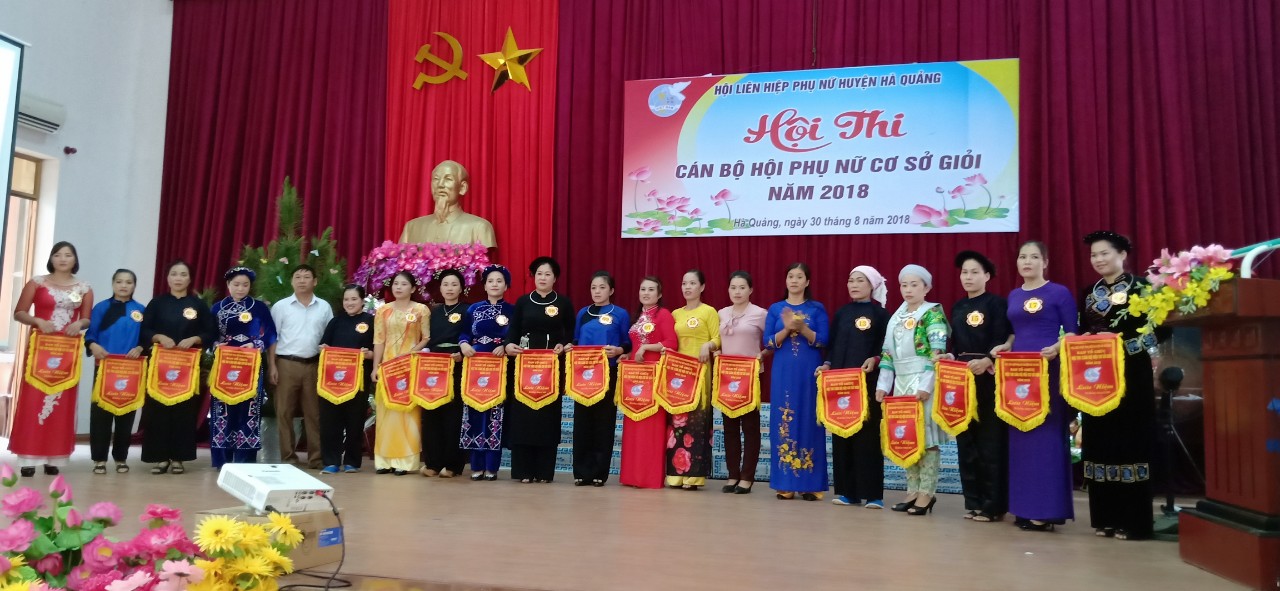 Hội LHPN huyện Hà Quảng tổ chức  Hội thi "Cán bộ Hội cơ sở giỏi" năm 2018