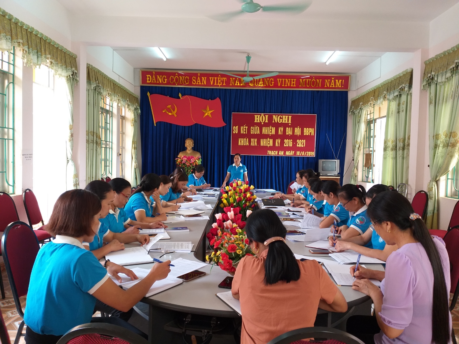 Hội LHPN huyện Thạch An tổ chức Hội nghị sơ kết đánh giá giữ nhiệm kỳ