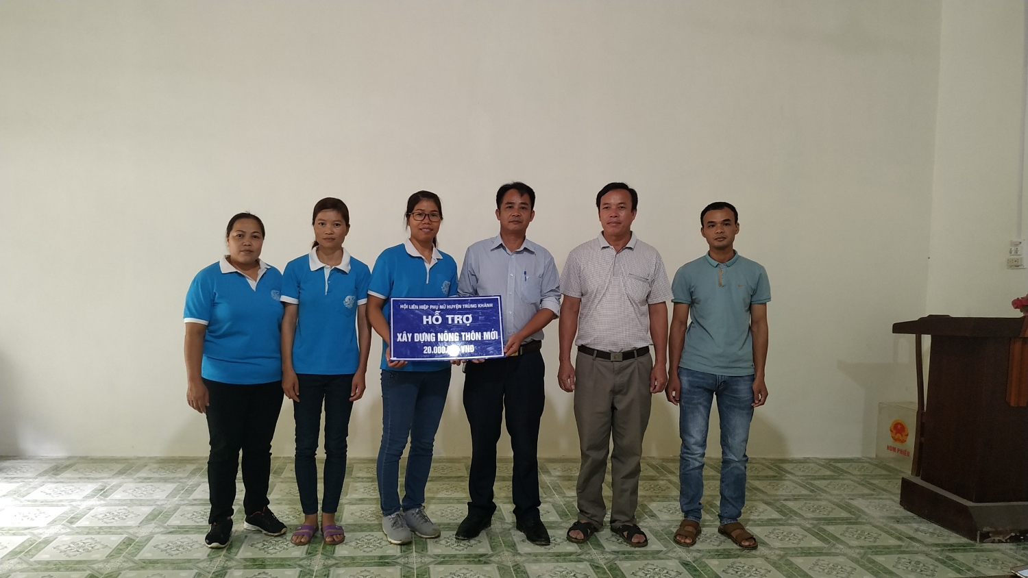 Hội LHPN huyện Trùng Khánh phối hợp hỗ trợ xây dựng Nông thôn mới