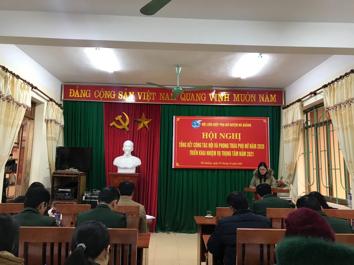 Hội LHPN huyện Hà Quảng tổ chức  Hội nghị tổng kết công tác Hội năm 2020