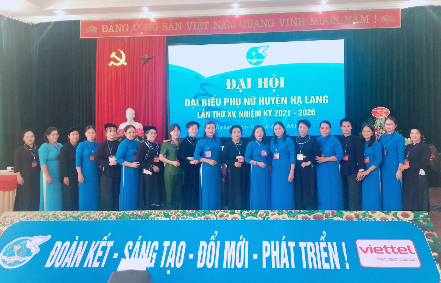 BCH Hội LHPN huyện Hạ Lang nhiệm kỳ 2021 - 2026 ra mắt tại Đại hội