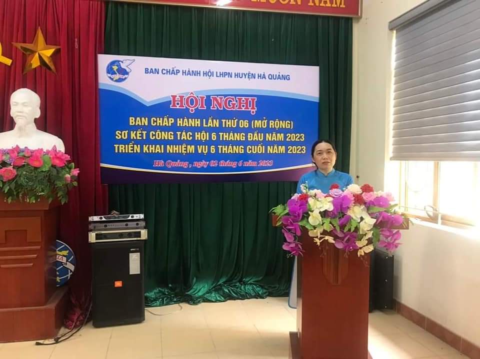 Hội LHPN huyện Hà Quảng tổ chức Hội nghị Ban Chấp hành Hội LHPN lần thứ 06