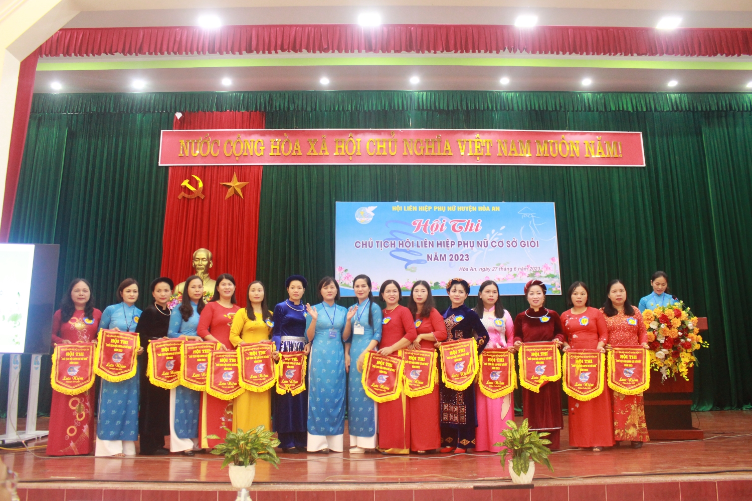 Hội LHPN huyện Hòa An tổ chức hội thi “Chủ tịch Hội LHPN cơ sở giỏi” năm 2023