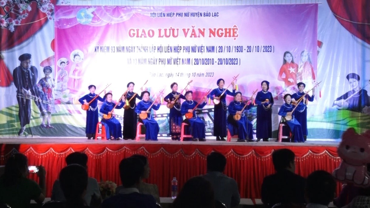 Bảo Lạc - Giao lưu văn nghệ chào mừng kỷ niệm 93 năm Ngày Thành lập Hội LHPN Việt Nam