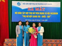 Hội LHPN tỉnh Cao Bằng chỉ đạo lễ ra mắt mô hình thí điểm “Tập hợp phụ nữ trên không gian mạng Facebook” tại phường Hợp Giang