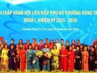 Đại hội đại biểu Phụ nữ phường Nùng Trí Cao nhiệm kỳ 2025 - 2030.
