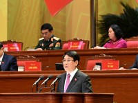 Đồng chí Lương Cường, Ủy viên Bộ Chính trị, Chủ tịch nước đọc diễn văn, tuyên bố khai mạc Đại hội.