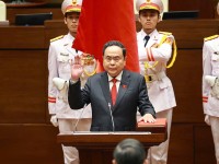 Chủ tịch Quốc hội Trần Thanh Mẫn tuyên thệ nhậm chức.