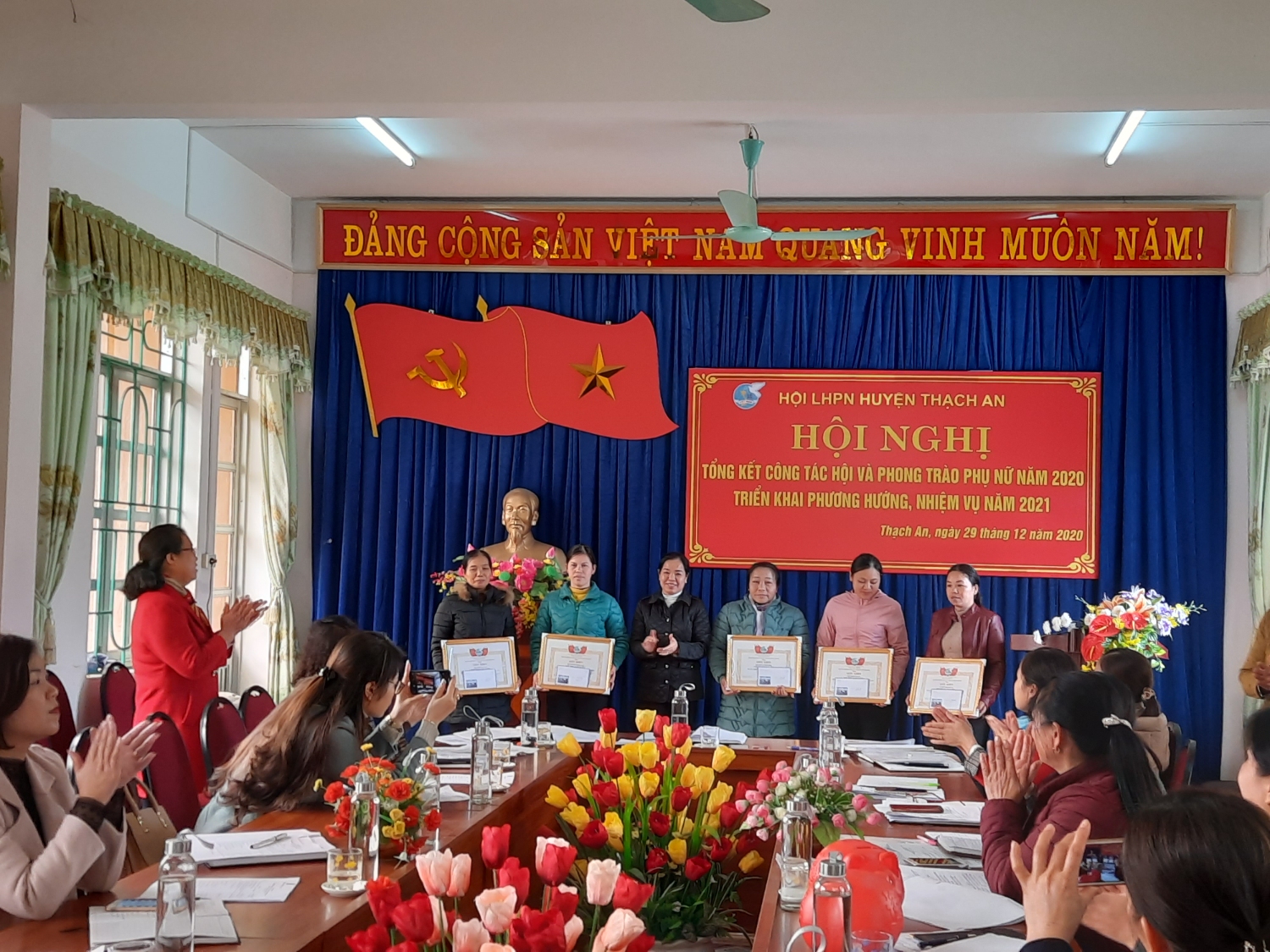 Hội LHPN huyện Thạch An tổ chức Hội nghị tổng kết công tác Hội  năm 2020