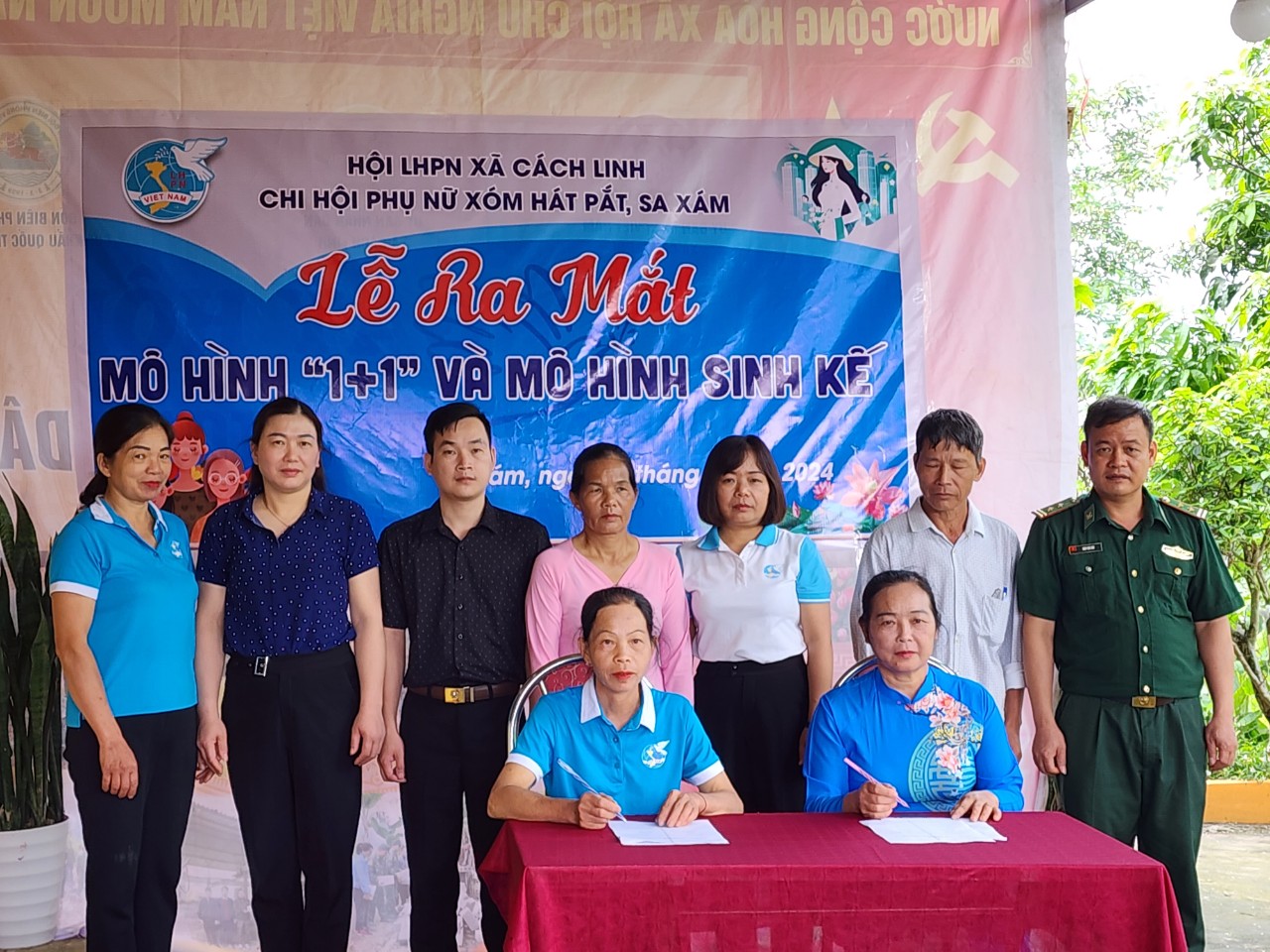 Hội LHPN huyện Quảng Hòa đã tổ chức lễ ra mắt mô hình “1+1”