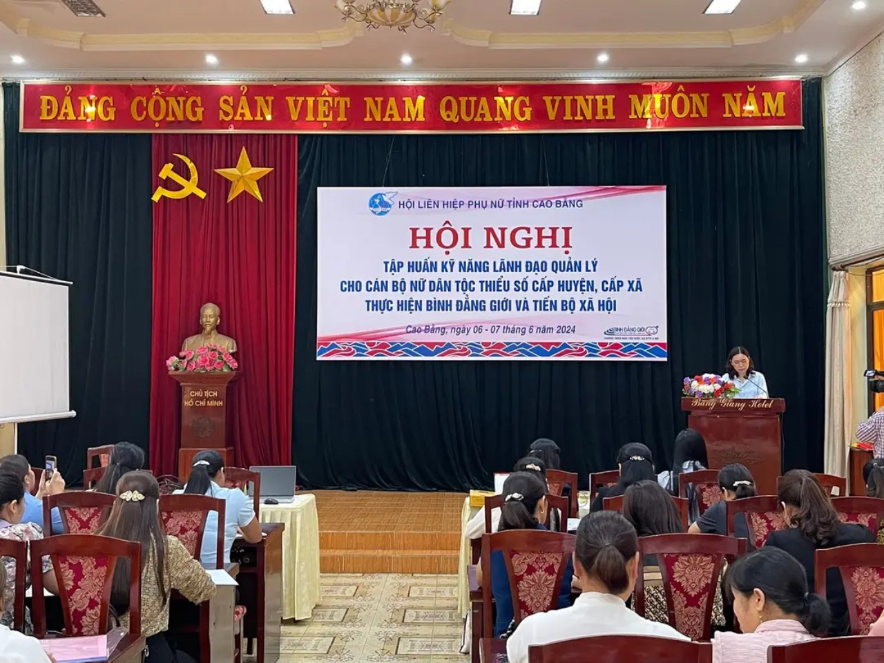 Hội LHPN tỉnh Tập huấn nâng cao kỹ năng lãnh đạo, quản lý cho cán bộ nữ dân tộc thiểu số