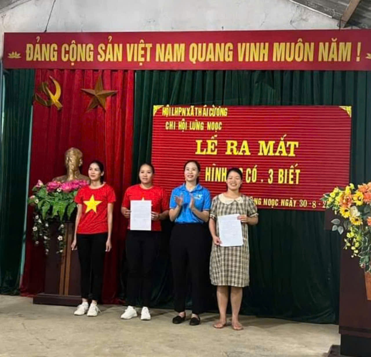 Hội LHPN xã Thái Cường, Thạch An ra mắt mô hình 3 có, 3 biết và mô hình "Chi hội phụ nữ thực hiện an toàn giao thông"