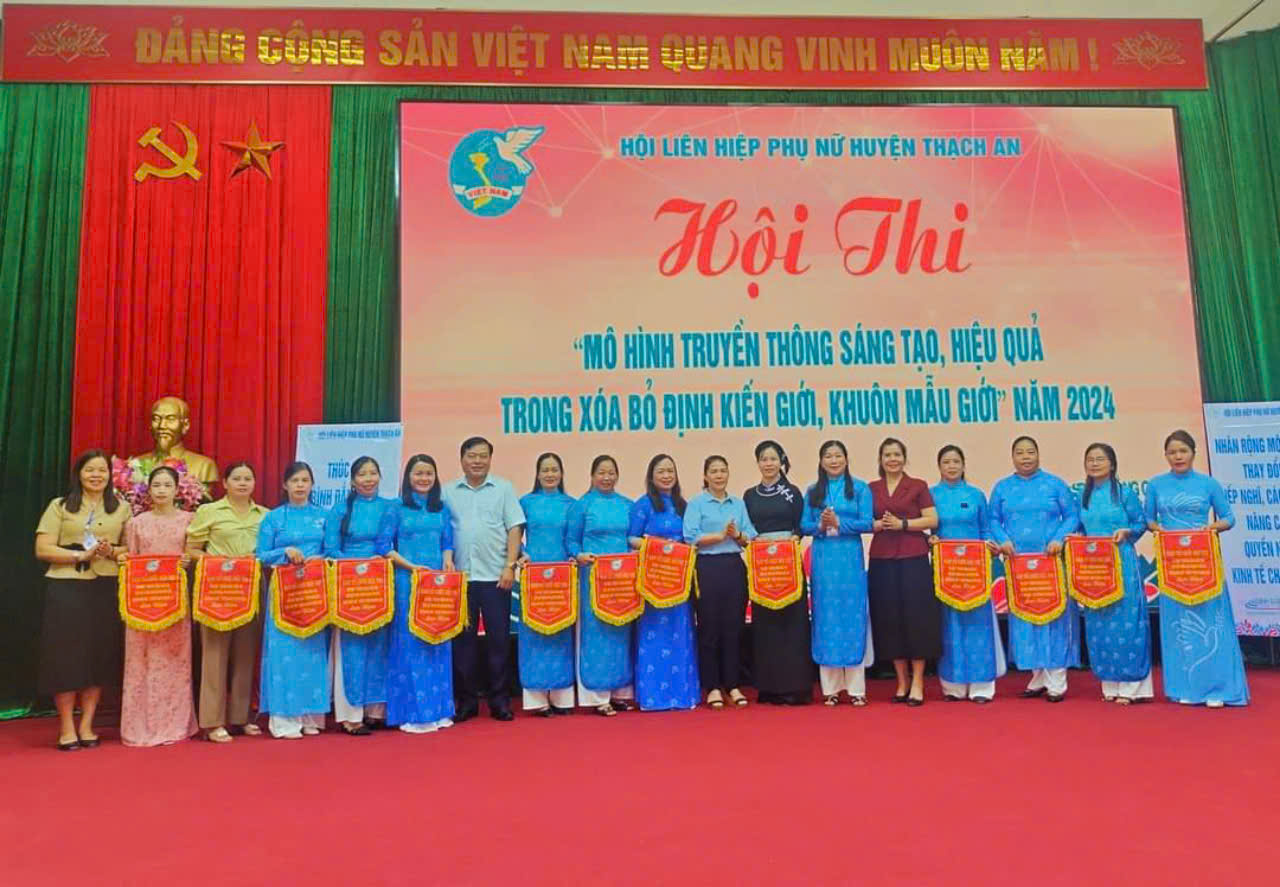 Hội LHPN huyện Thạch An tổ chức Hội thi mô hình truyền thông sáng tạo, hiệu quả trong xóa bỏ định kiến giới, khuôn mẫu giới năm 2024