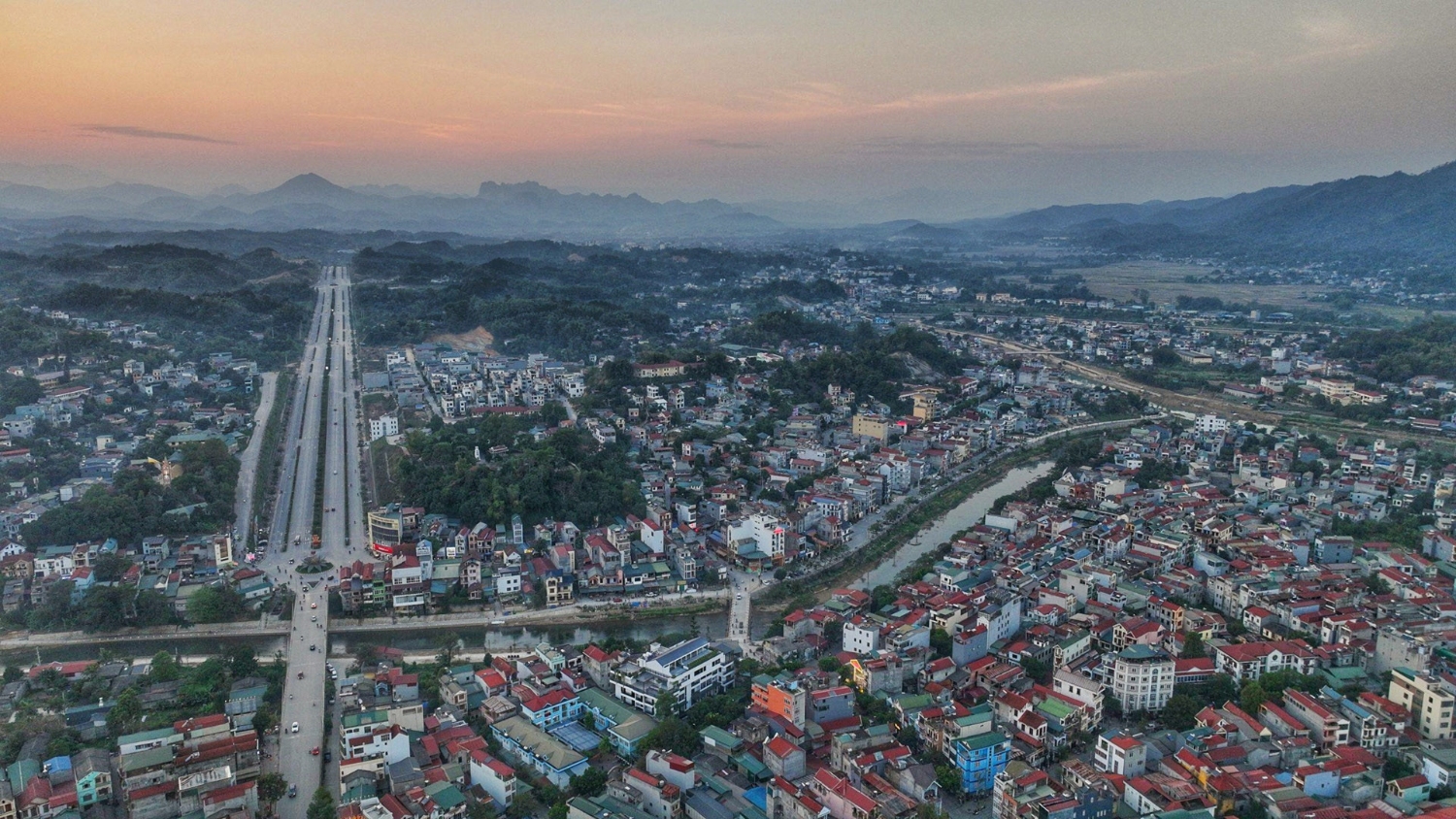 Một góc trung tâm tỉnh Cao Bằng