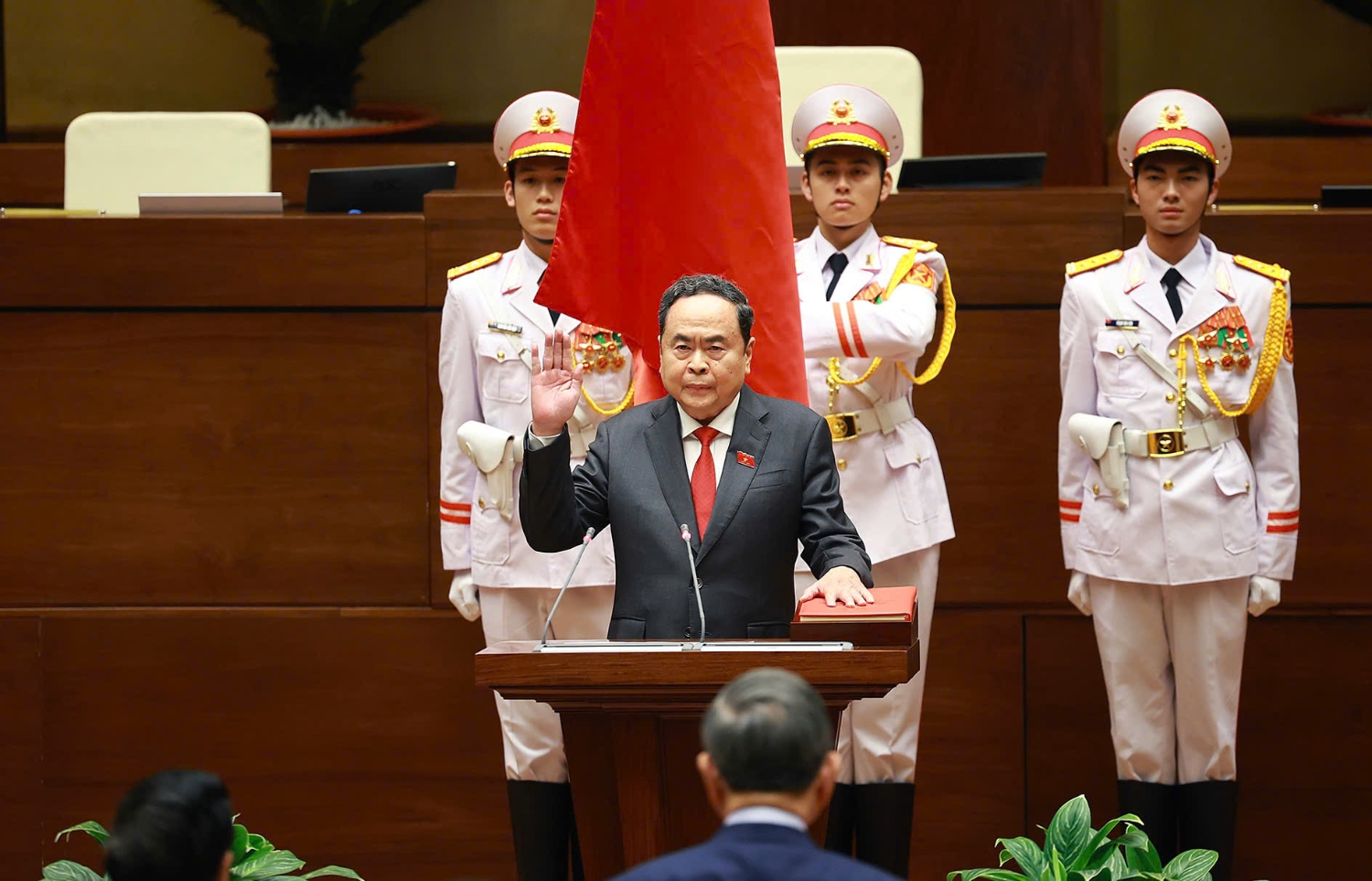 Chủ tịch Quốc hội Trần Thanh Mẫn tuyên thệ nhậm chức.