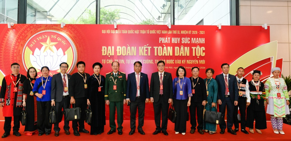 Đoàn đại biểu tỉnh tham dự đại hội.