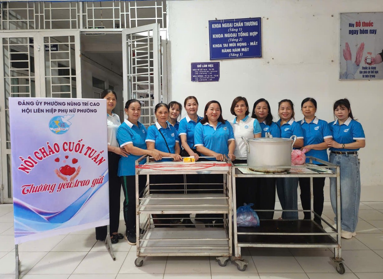 gen h hoi lhpn phuong nung tri cao trao 200 suat chao tri gia2 000 000d cho cac benh nhan dang dieu tri tai benh vien da khoa tinh cao bang