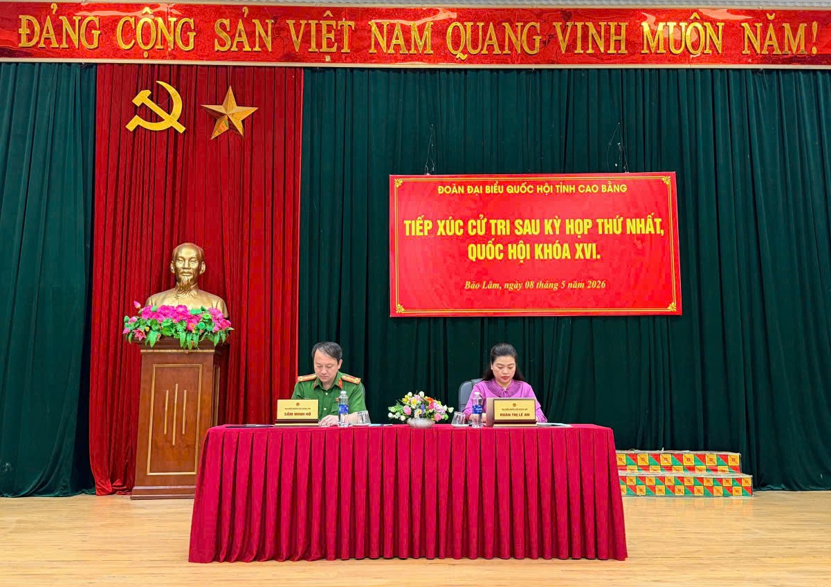 Đoàn đại biểu Quốc hội tỉnh tiếp xúc cử tri tại xã Bảo Lâm sau Kỳ họp thứ nhất, Quốc hội khóa XVI