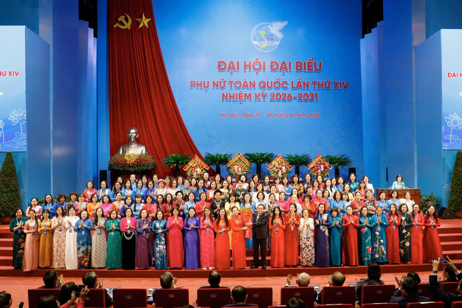 THÔNG BÁO NHANH KẾT QUẢ ĐẠI HỘI ĐẠI BIỂU PHỤ NỮ TOÀN QUỐC LẦN THỨ XIV